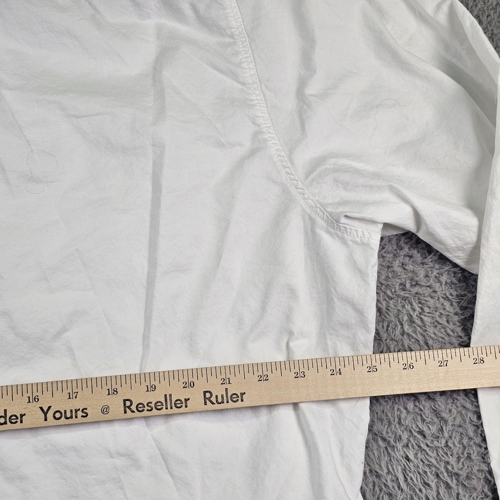 Carbon2cobalt Shirt Mens 2XL White Cotton Button Up Long Sleeve Chambray Casual - Picture 12 of 13